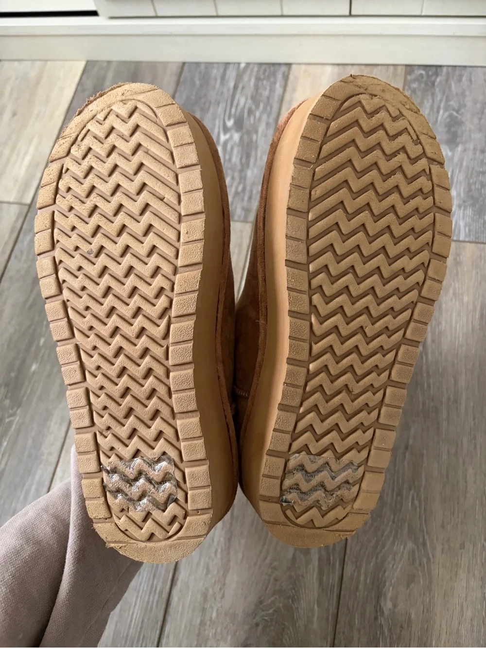 Madden Girl Embrace Suede Slip-On Platform Chestnut Mini Ankle Boots